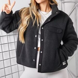 The North Face Sherpa button up coat